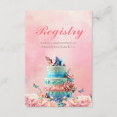 美しい蝶ツインズベビーレジストリ エンクロージャーカード (正面)