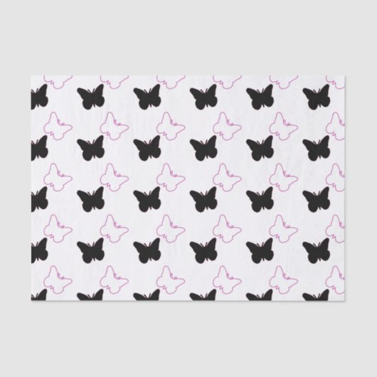 美しい蝶ティッシュペーパー 薄葉紙 (正面)