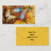 美しい蝶パターン 名刺 (正面/裏面)