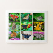 美しい蝶フォトコラージュ、年齢4、30個 ジグソーパズル (横)