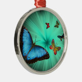 美しい蝶旅行 メタルオーナメント (右)