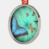 美しい蝶旅行 メタルオーナメント (左)