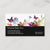 美しい蝶自然インスパイア 名刺 (正面)