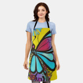 美しい蝶 エプロン (着用した状態)