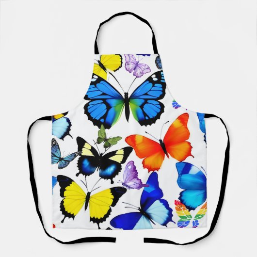 美しい蝶 エプロン (正面)