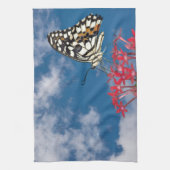 美しい蝶 キッチンタオル (縦)