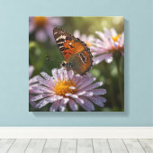 美しい蝶 キャンバスプリント (インサイチュ (ウッドフロア))