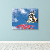 美しい蝶 キャンバスプリント (インサイチュ (ウッドフロア))