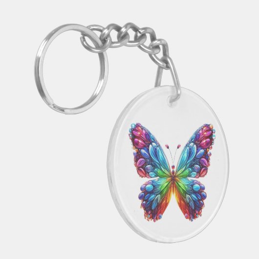 美しい蝶 キーホルダー (正面左)