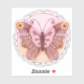 美しい蝶 シール (シート)