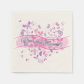 美しい蝶 スタンダードカクテルナプキン (正面)