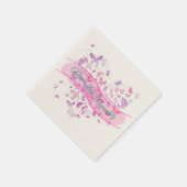 美しい蝶 スタンダードカクテルナプキン (角)