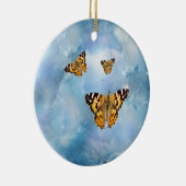 美しい蝶 セラミックオーナメント (右)