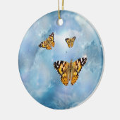 美しい蝶 セラミックオーナメント (左)