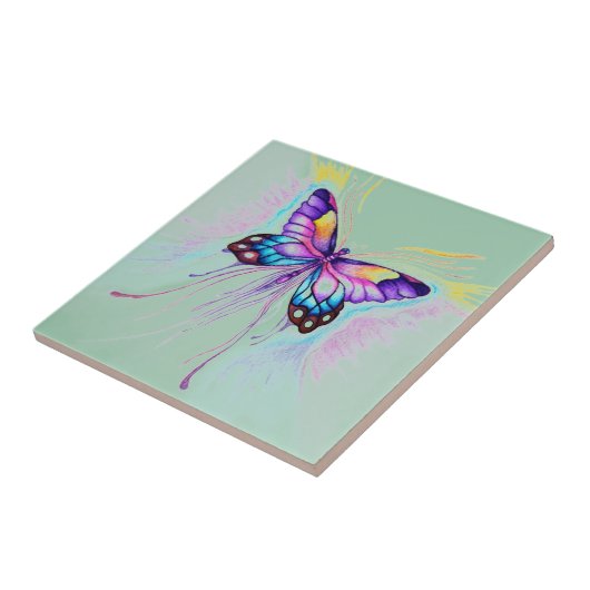 美しい蝶 タイル (側面)