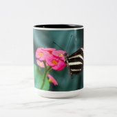 美しい蝶 ツートーンマグカップ (中央)