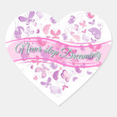 美しい蝶 ハートシール (正面)