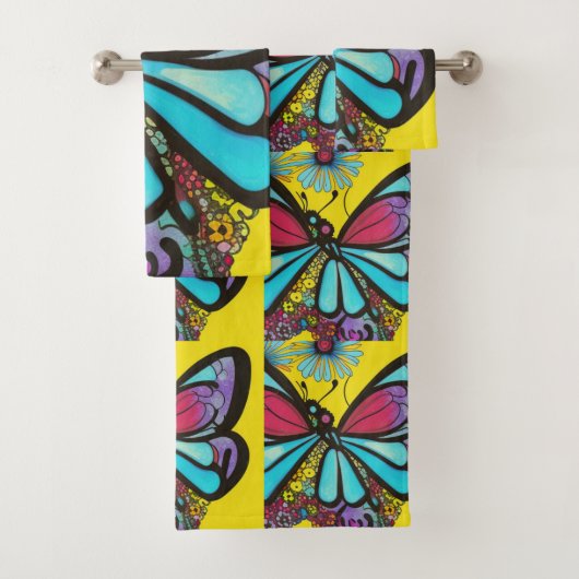 美しい蝶 バスタオルセット (インサイチュ)