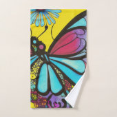 美しい蝶 バスタオルセット (ハンドタオル)