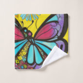 美しい蝶 バスタオルセット (ウォッシュタオル)