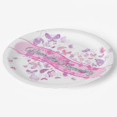 美しい蝶 ペーパープレート (アングル)