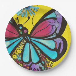 美しい蝶 ペーパープレート