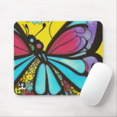 美しい蝶 マウスパッド (マウス)