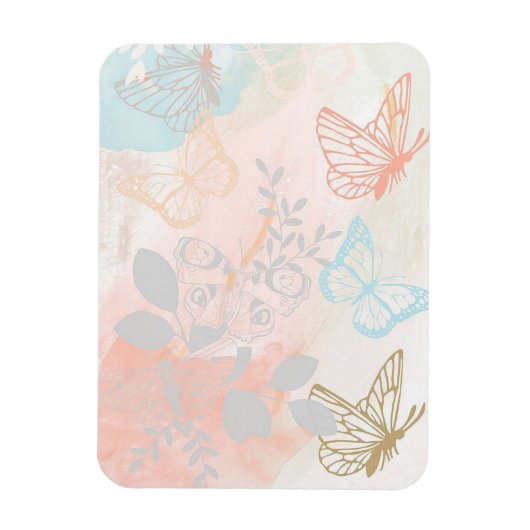 美しい蝶 マグネット (縦)