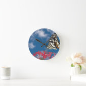 美しい蝶 ラウンド壁時計 (ホーム)