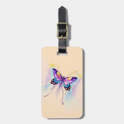 美しい蝶 ラゲッジタグ (正面縦)