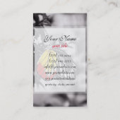 美しい蝶 名刺 (裏面)