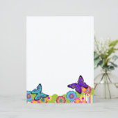 美しい蝶！ |明るい花の文房具 (スタンド正面)