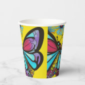 美しい蝶 紙コップ (正面)