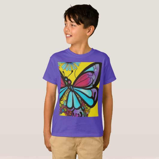 美しい蝶 Tシャツ (正面フル)