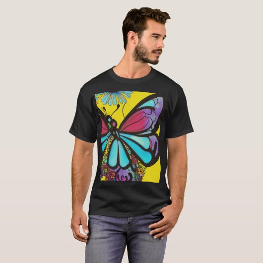 美しい蝶 Tシャツ (正面フル)