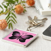 美しい蝶Keychain キーホルダー (側面)