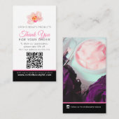 美しい衛生会社の写真再生事業QR 名刺 (正面/裏面)