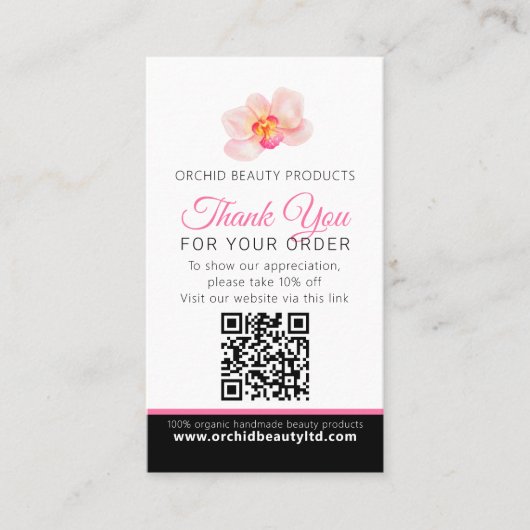 美しい衛生会社の写真再生事業QR 名刺 (正面)