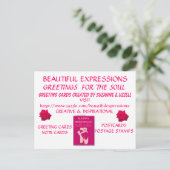 美しい表情の贈り物 ポストカード (スタンド正面)