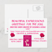 美しい表情の贈り物 ポストカード (正面/裏面)