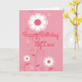 美しい表情 カード (黄色い花)