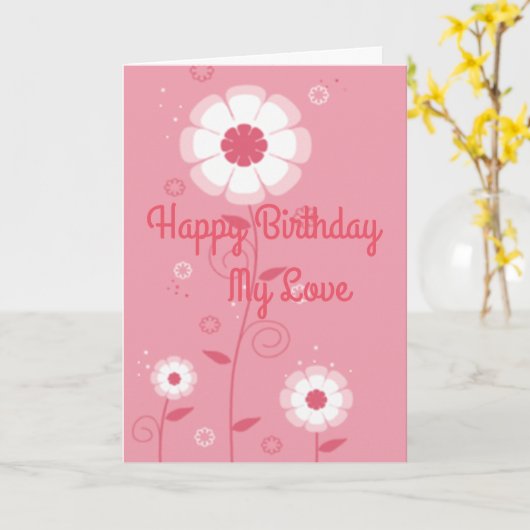 美しい表情 カード (黄色い花)