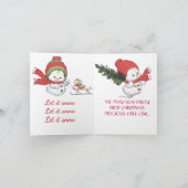 美しい表情 – ホリデーカード (内部)