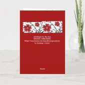 美しい表情 – 文房具グリーティングカード カード (裏面)