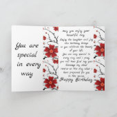 美しい表情 – 文房具グリーティングカード カード (内部)