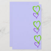 美しい表情 – 文房具紙 便箋 (正面/裏面)