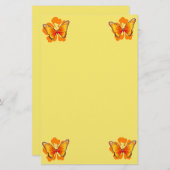 美しい表情 – 文房具紙 便箋 (正面/裏面)