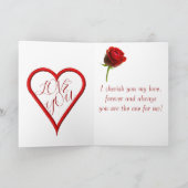 . .美しい表現のバレンタイン·デイ·カード シーズンカード (内部)