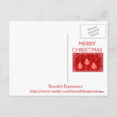 美しい表現の休日はがき シーズンポストカード (裏面)