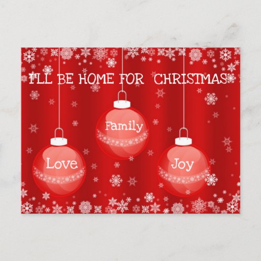 美しい表現の休日はがき シーズンポストカード (正面)